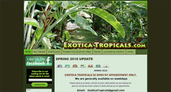 Desktop Screenshot of exoticatropicals.com